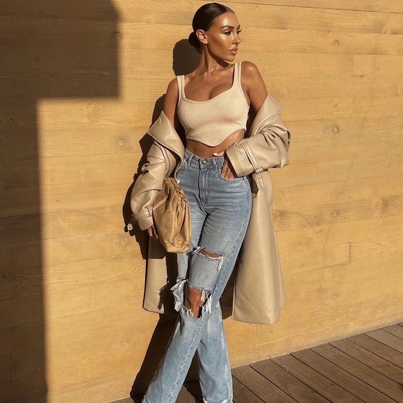 Zara Beige Pink Seamless Corset Top - Picture 6 of 16